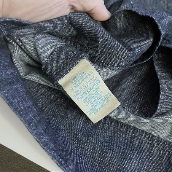 BODEN Jean Dress Size 2 Long Sleeve Embroidered Accent - Picture 4 of 6